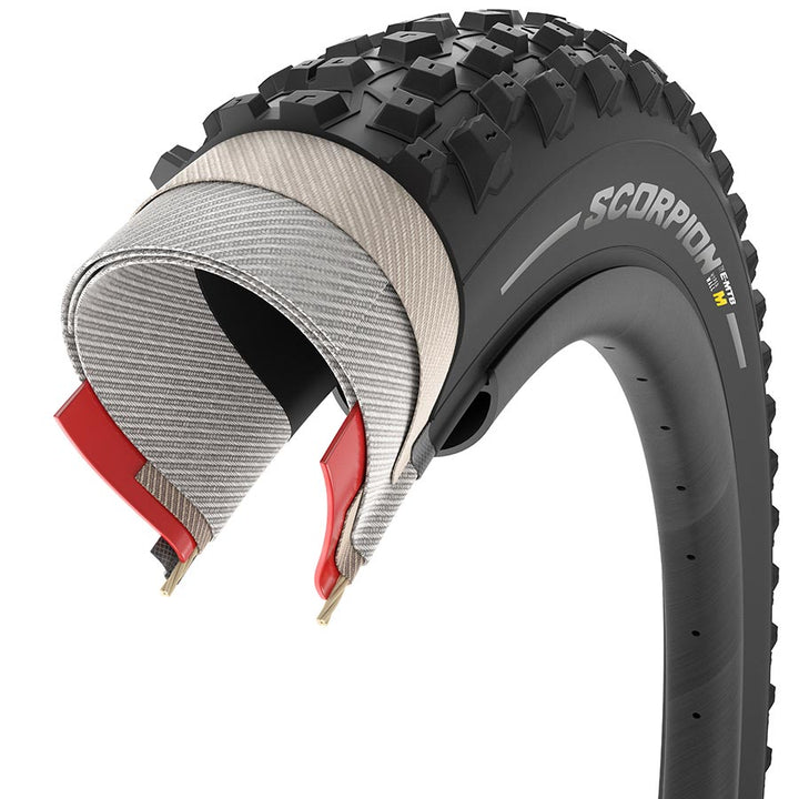 Pirelli Scorpion E-MTB M Mountain Tire 29x2.60 Folding Tubeless Ready SmartGRIP Gravity Hyperwall 60TPI Black