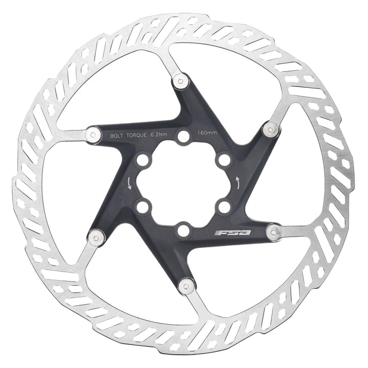 FSA K-Force 2-PC DB Rotor 160mm - Silver
