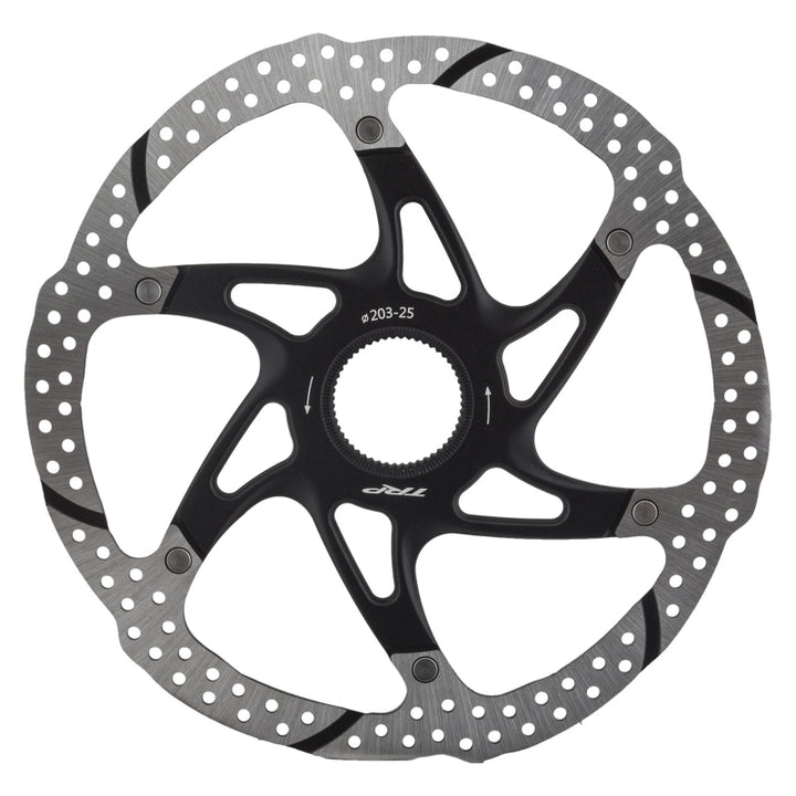 TRP-25 Disc Brake Rotor - 203mm Center Lock 1.8mm Silver/Black