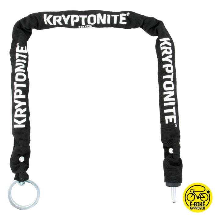 Kryptonite 912 Plug-In Chain Lock - For Ring Lock 9mm 120cm Length Black