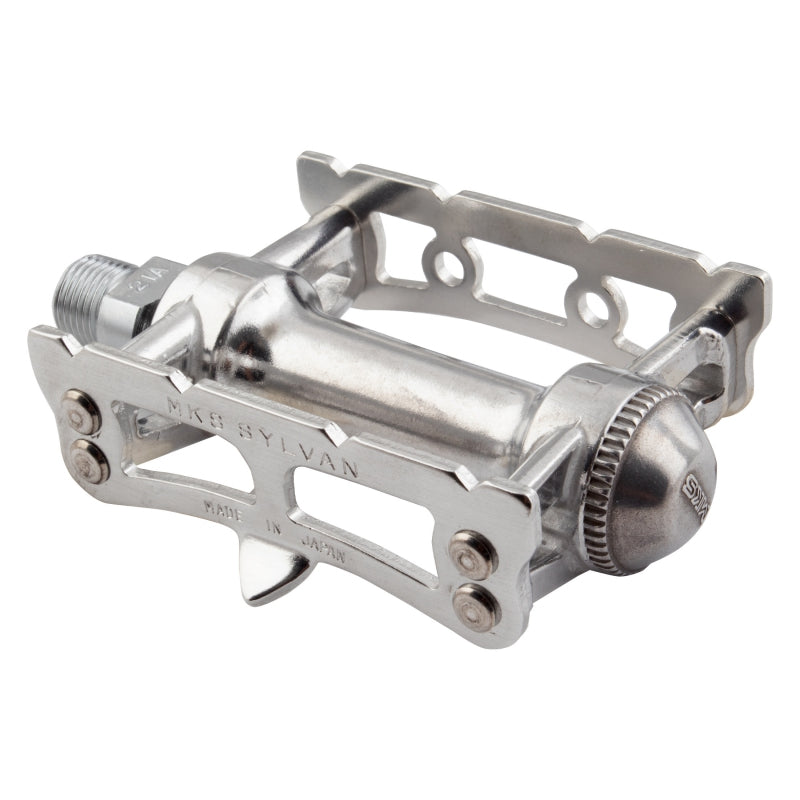 MKS Sylvan Track Pedals - Aluminum 9/16" Silver