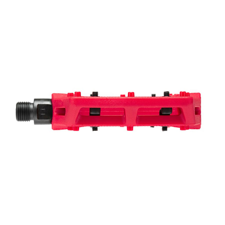 Eclat Contra Platform Pedals Body: Nylon Spindle: Cr-Mo 9/16 Red Pair