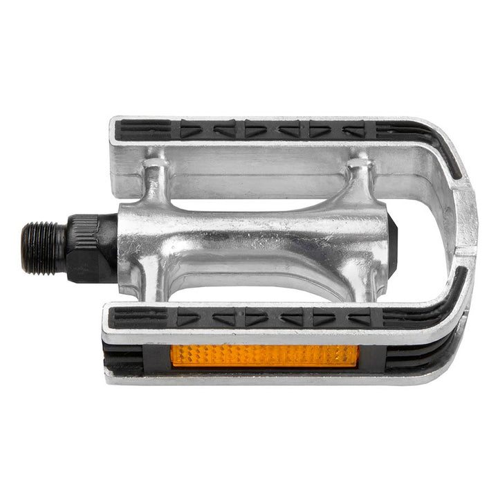 M-Wave Steady-A8 Pedals Body: Aluminum Spindle: Cr-Mo 9/16 Silver Pair