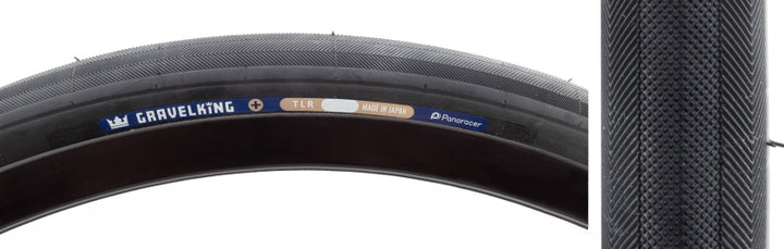 Panaracer GravelKing Slick Plus Tire - 700 x 35 Tubeless Folding Black