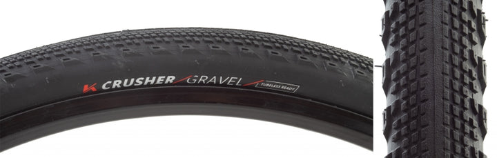 Kenda Crusher Tire - 700 x 45 Tubeless Folding Black Race Pace