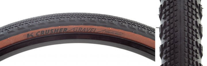 Kenda Crusher Tire - 700 x 45 Tubeless Folding Black/Coffee Race Pace