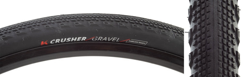 Kenda Crusher Tire - 700 x 45 Tubeless Folding Black Adventure Tough