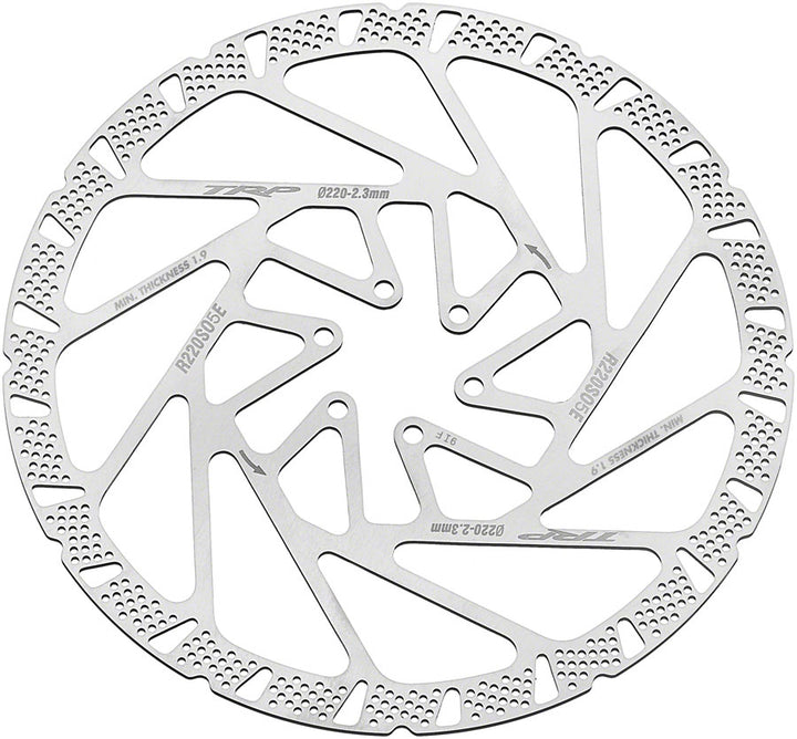 TRP S05E Race Disc Brake Rotor - 220mm 6-Bolt 2.3mm Rust Blocker Treatment