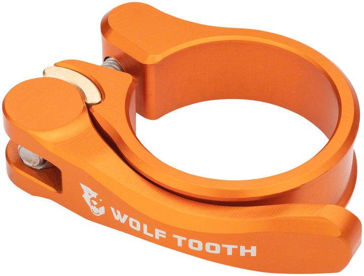 Wolf Tooth Components Quick Release Seatpost Clamp - 34.9mm QR Orange