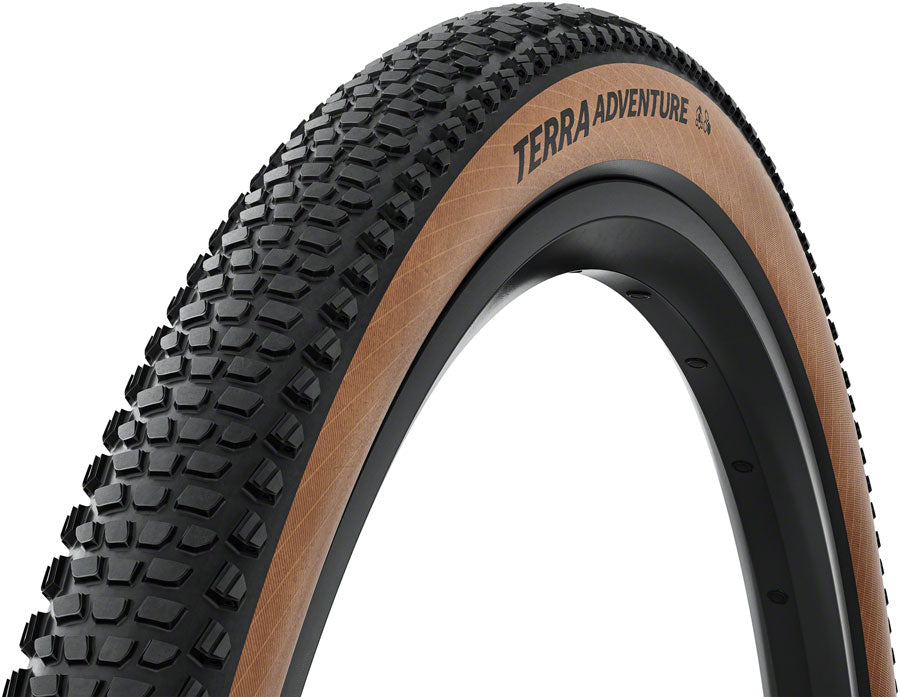Continental Terra Adventure Tire - 700 x 45 Tubeless Folding BLK/Transparent Grip Trail Casing E25