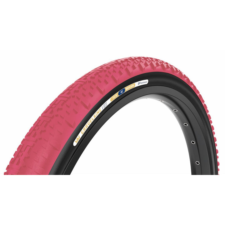 Panaracer GravelKing X1 Tire - 700 x 45 Tubeless Folding Cranberry/Black
