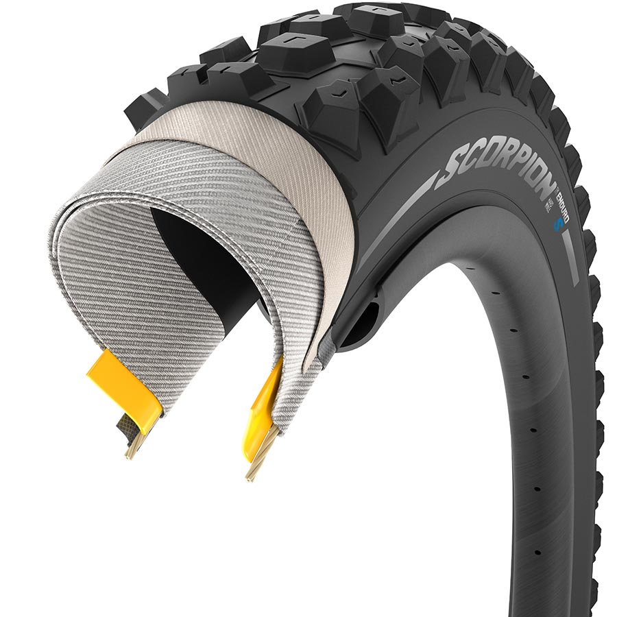 Pirelli Scorpion Enduro S Mountain Tire 29x2.60 Folding Tubeless Ready SmartGRIP Gravity HardWALL 60TPI Black