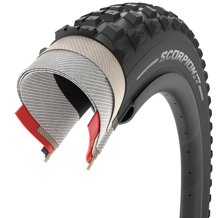 Pirelli Scorpion E-MTB R Mountain Tire 29x2.60 Folding Tubeless Ready SmartGRIP+ Hyperwall 60TPI Black