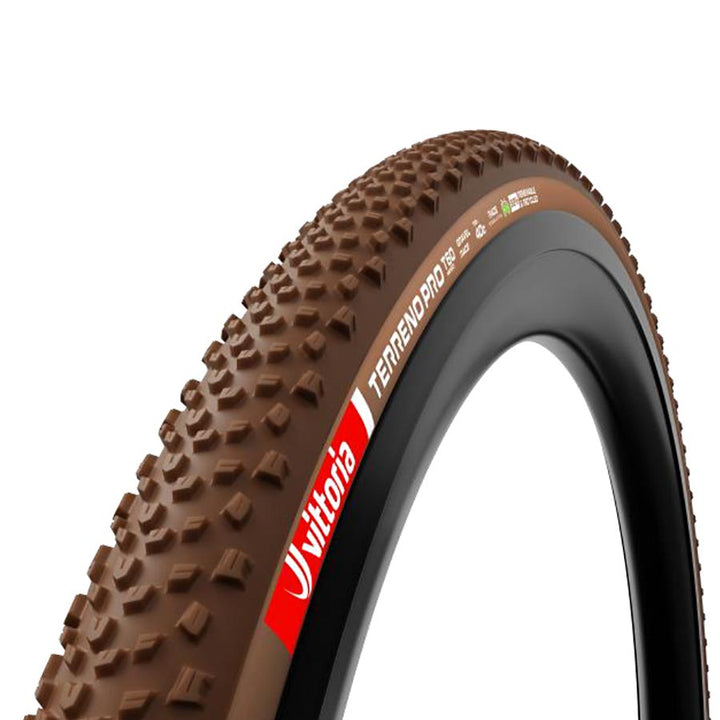 Vittoria Terreno Pro T60 Mixed Tire - 700 x 40 Tubeless Folding BLK/Brown Eco Gravel Race
