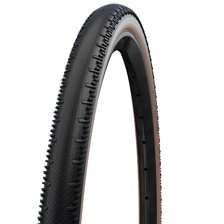 Schwalbe G-One RS Pro Gravel Tire 28x1.35 Folding Tubeless Ready Addix Race V-Guard 67TPI Transparent Sidewall