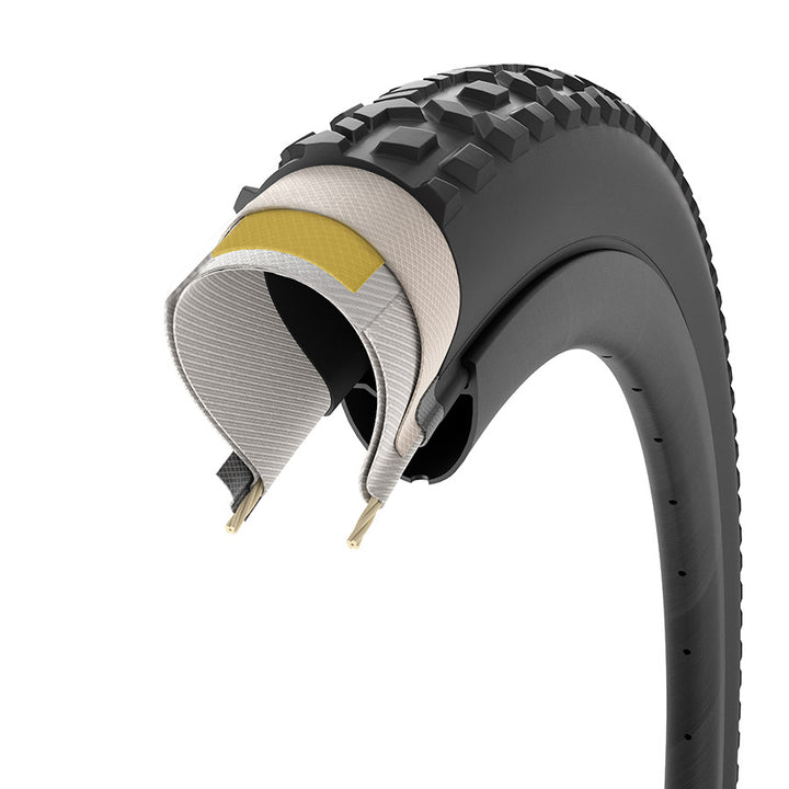 Pirelli Cinturato Gravel M Tire - 700 x 45 Tubeless Folding BLK SmartEVO GR ProWALL Gravel High Performance
