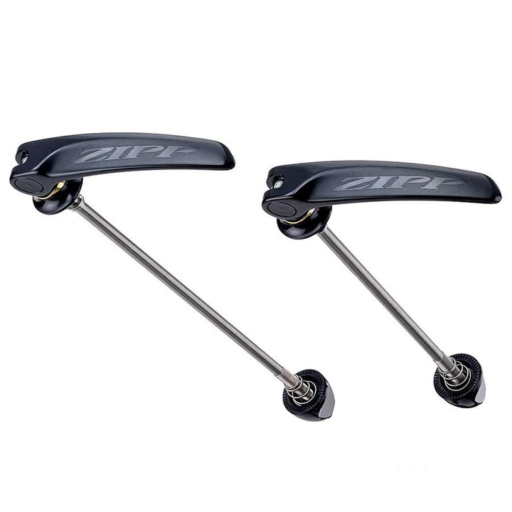 Zipp Tangente Quick Release Skewer Set - 100mm/130mm Titanium BLK With BLK Logo