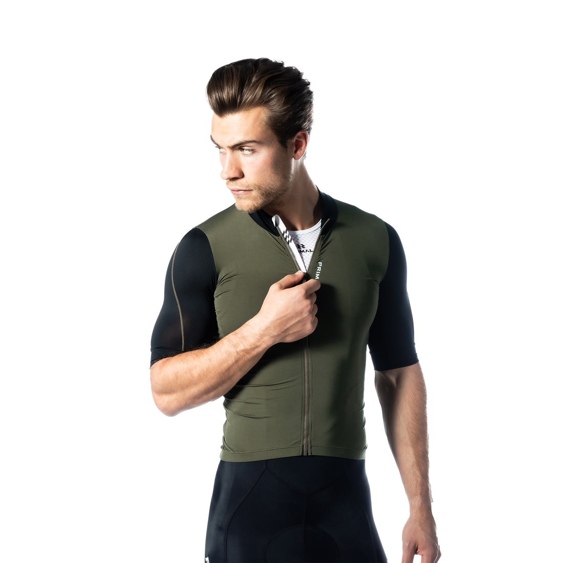Alitios Men's Army Green/Black Vertos Jersey