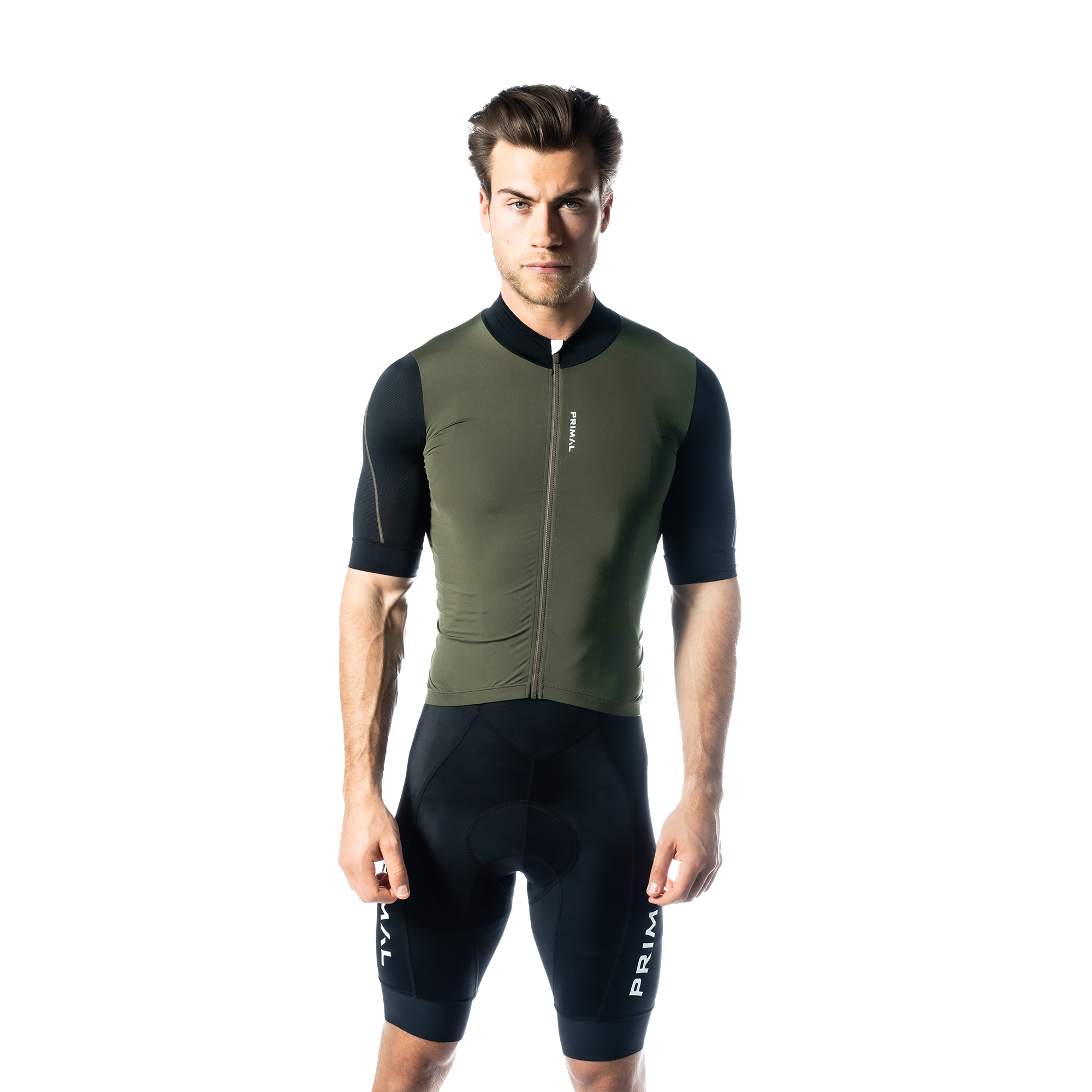 Alitios Men's Army Green/Black Vertos Jersey