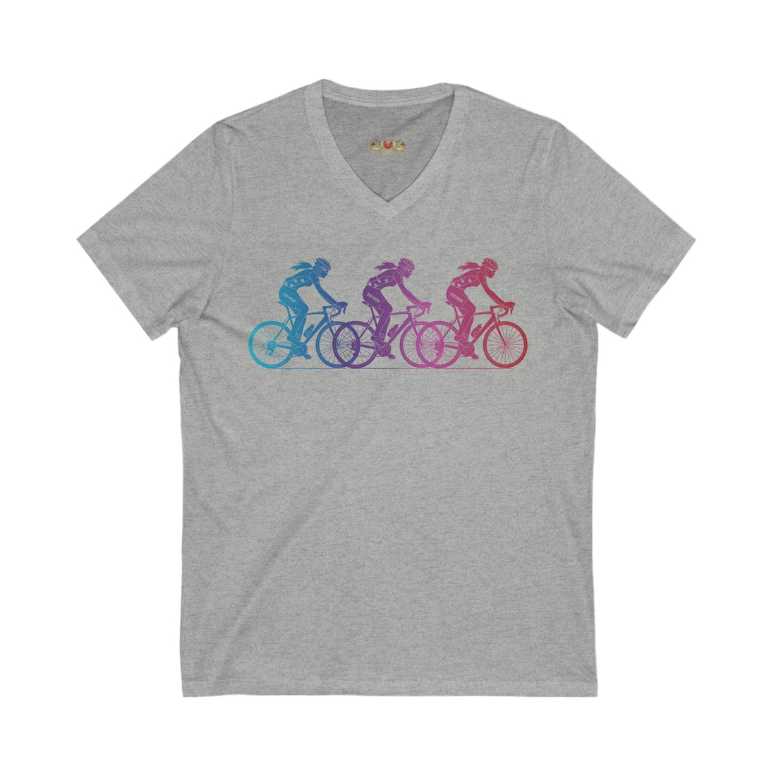 Women in Cycling V-Neck Graphic Tee