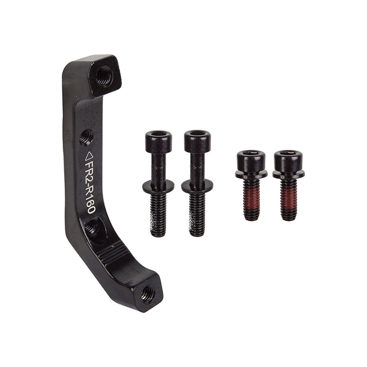 Trp Flat TO Post Disc Adapter RR 160mm Flat Mount Post Mount Black