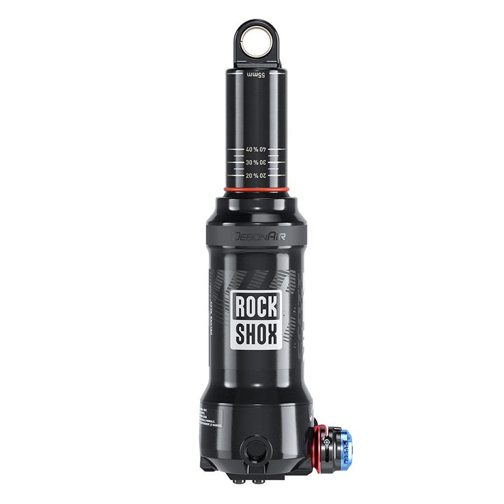 RockShox Deluxe Nude RLC3 Rear Shock - 185 x 55mm DebonAir 1 Token #1 Sealhead Medium Reb/Comp 430lb L/O Force Trunnion / Std B1
