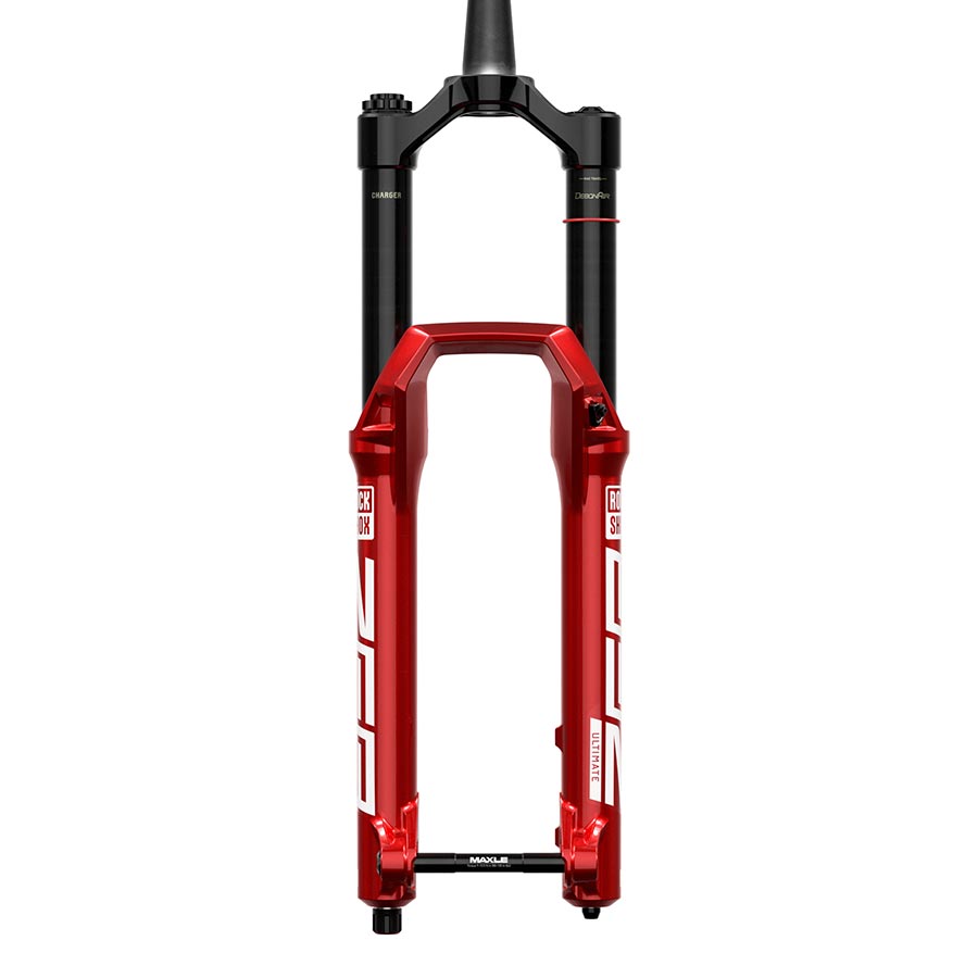 RockShox ZEB Ultimate A3 Suspension Fork 27.5 DebonAir+ W/ButterCups 180mm 1-1/8-1.5 15x110mm TA Rake: 44mm Red