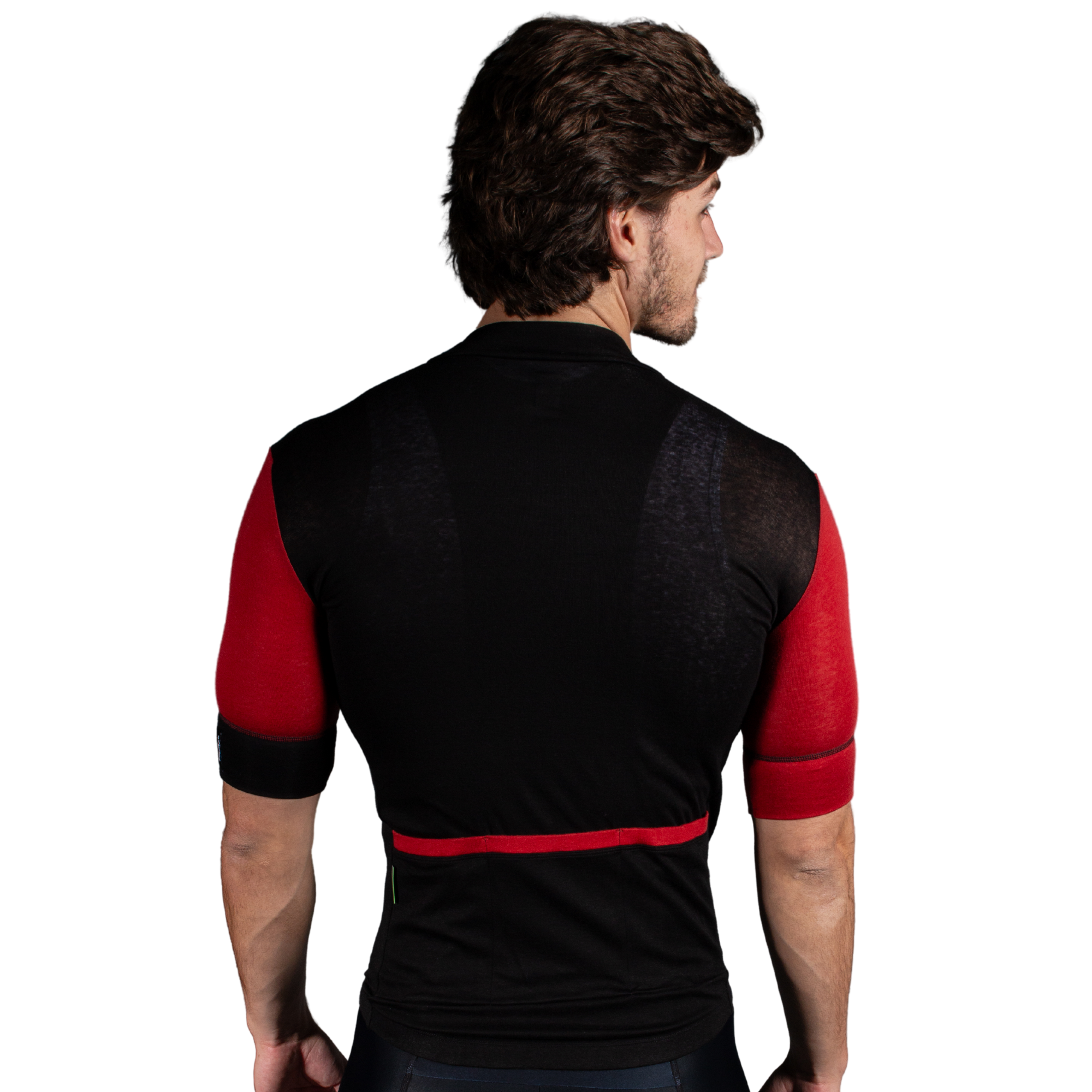 Alitios Men's Red/Black Timavis Wool Jersey