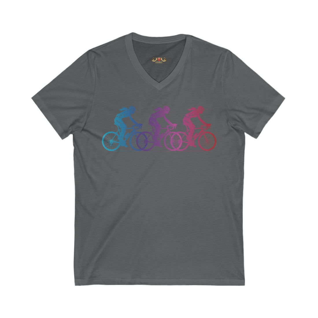 Women in Cycling V-Neck Graphic Tee