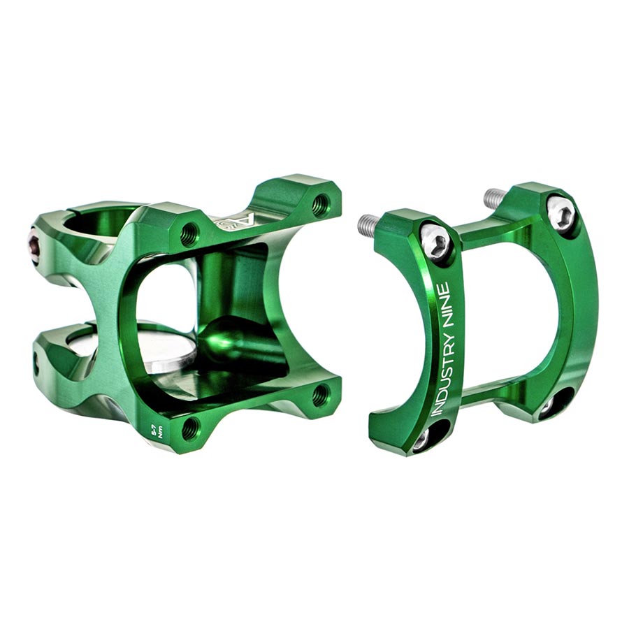 Industry Nine A318 Stem Diameter: 31.8mm Length: 40mm Steerer: 1-1/8 6° Green