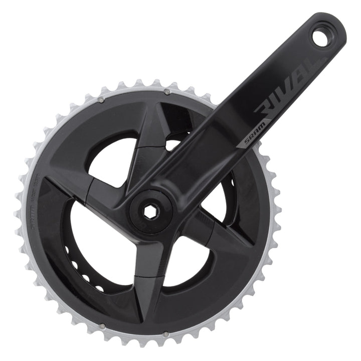 SRAM Rival D1 2x Crankset Speed: 12 Spindle: 28.99mm BCD: 107 46/33 DUB 170mm Black Road Disc