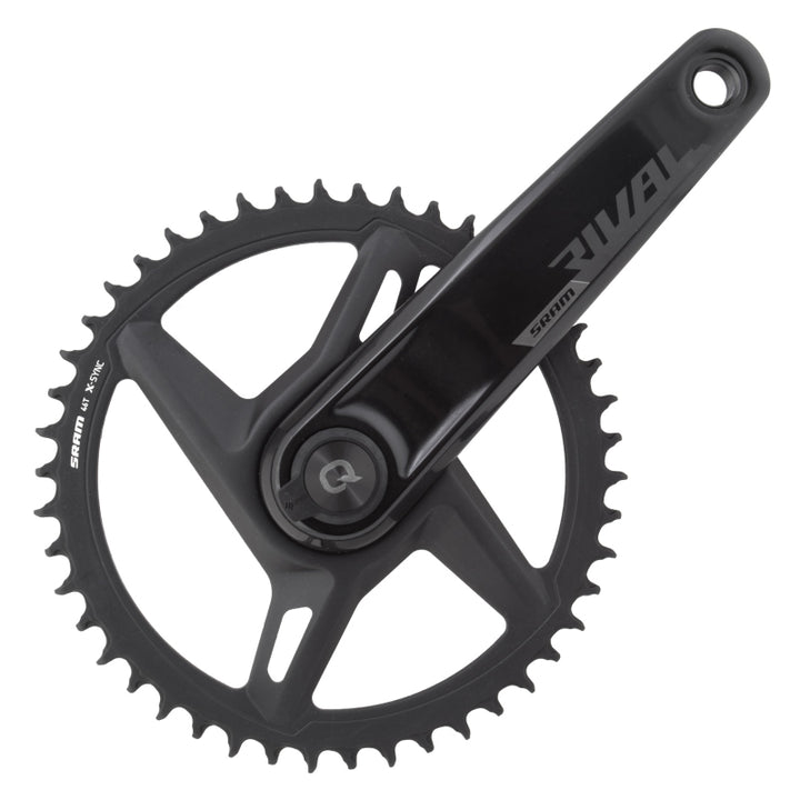 SRAM Rival D1 Quarq Wide 1x Power Meter Crankset Speed: 12 Spindle: 28.99mm 46 DUB 172.5mm Black Road Disc