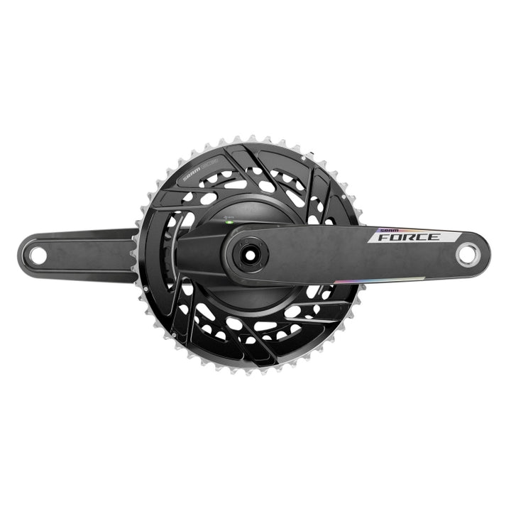 SRAM Force 2x Powermeter E1 Power Meter Crankset Speed: 12 Spindle: 28.99mm BCD: Thread Mount 50/37 DUB 160mm Black Road