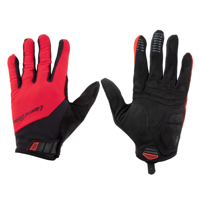 Lizard Skins Monitor Traverse Full Finger Gloves Crimson Red XL Pair