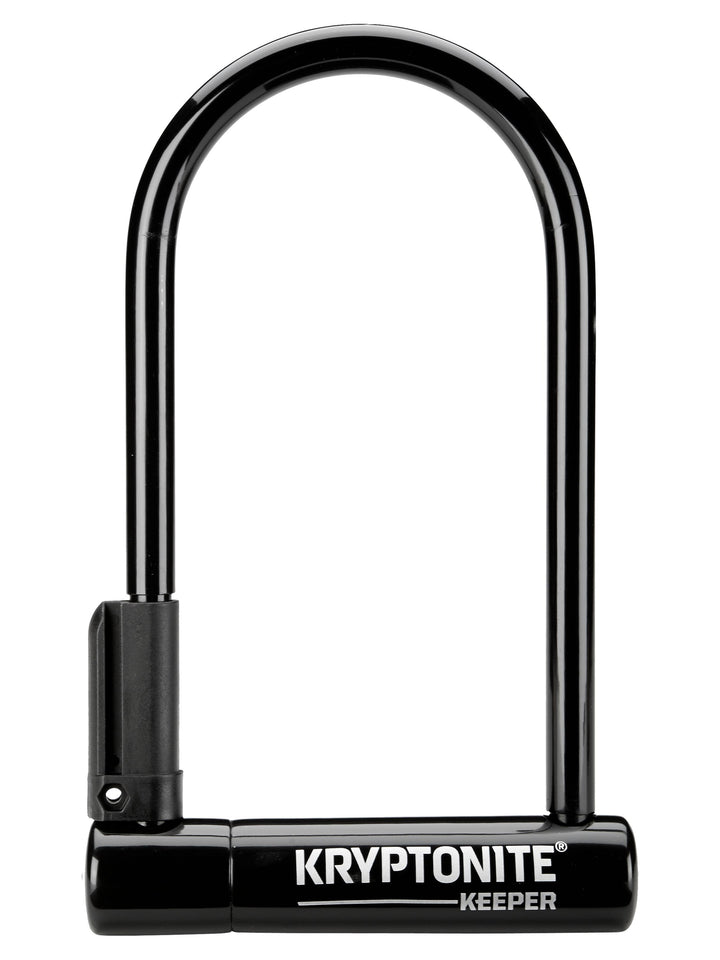 Kryptonite Keeper U-Lock - 4 x 8" Keyed Black Includes bracket
