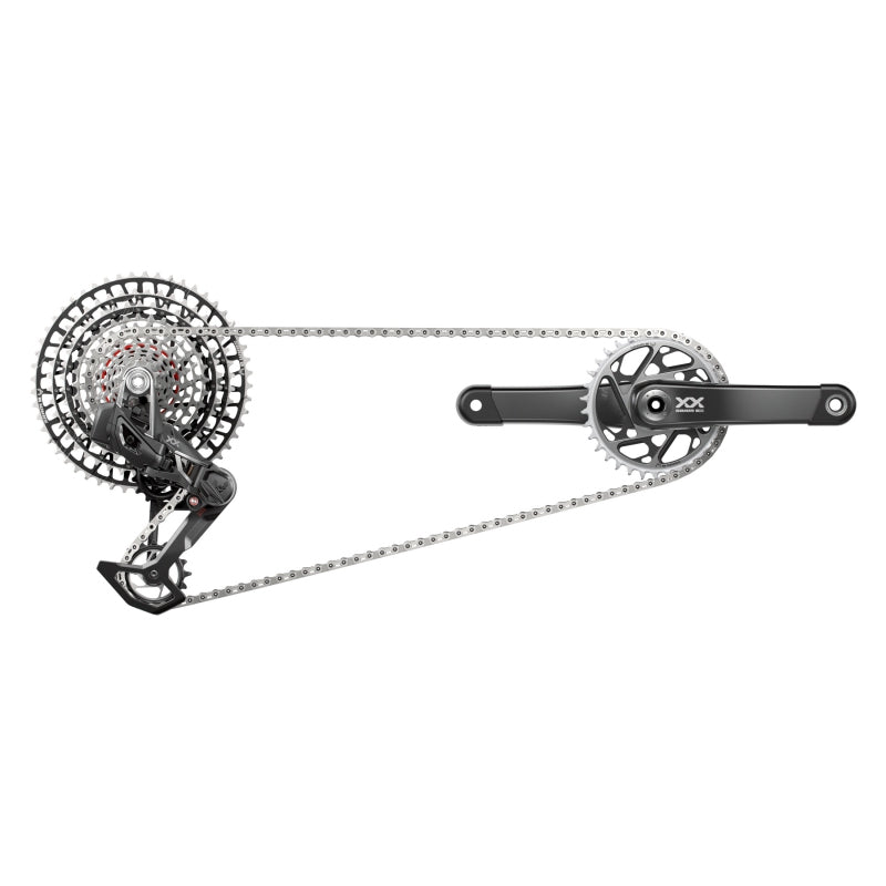 SRAM XX SL T-Type Eagle Transmission Groupset - 175mm Crank 34t Chainring AXS POD Controller 10-52t Cassette Rear Derailleur Chain