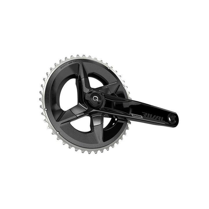 SRAM Rival AXS Crankset Quarq Power Meter - 160mm 12-Speed 46/33t Yaw 107 BCD DUB Spindle Interface BLK D1