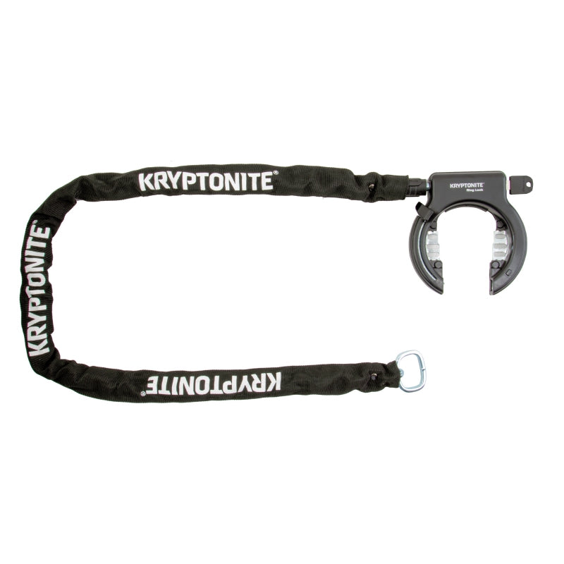 Kryptonite Ring Lock w/5.5 Plug in Frame Lock Key 1200mm 5.5mm Black