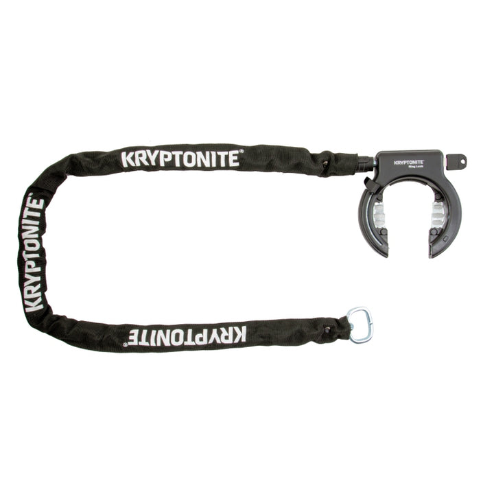 Kryptonite Ring Lock w/5.5 Plug in Frame Lock Key 1200mm 5.5mm Black