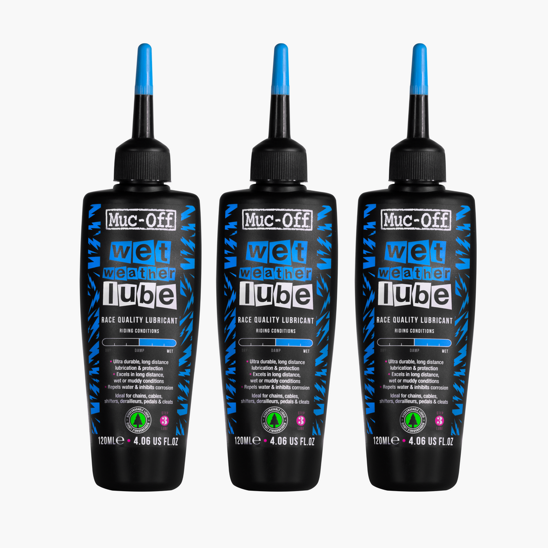3 x Wet Weather Lube - 4.1 fl oz
