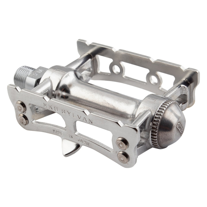 MKS Sylvan Track Pedals - Aluminum 9/16" Silver