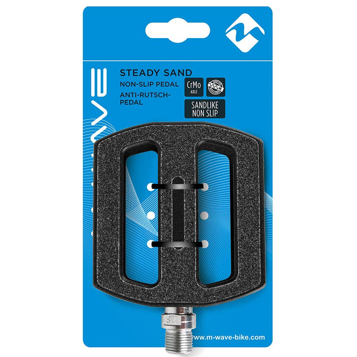 M-Wave Steady Sand Pedals Body: Aluminum Spindle: Cr-Mo 9/16 Black Pair