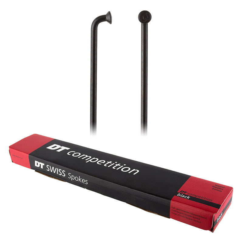 DT Swiss Competition Spoke: 2.0/1.8/2.0mm 268mm J-bend Black Box of 100