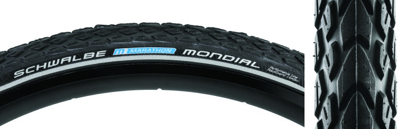 Schwalbe Marathon Mondial Tire 700x35C Wire Clincher Endurance RaceGuard 67TPI Black