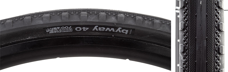 WTB Byway Road Tire 700x40C Folding Tubeless Ready Dual DNA Road TCS 60TPI Black