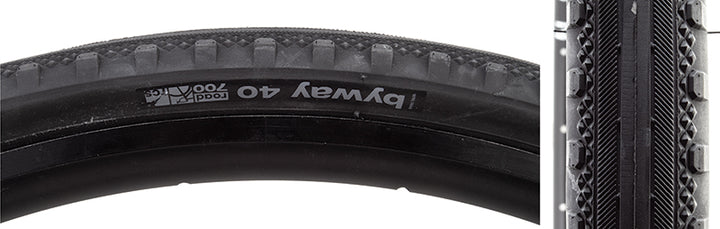 WTB Byway Road Tire 700x40C Folding Tubeless Ready Dual DNA Road TCS 60TPI Black