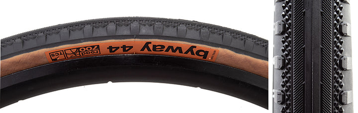 WTB Byway Tire - 700 x 44 TCS Tubeless Folding Black/Tan