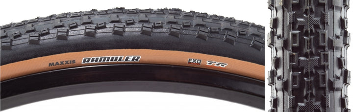 Maxxis Rambler Tire 700x45  EXO/TR Black/Tanwall