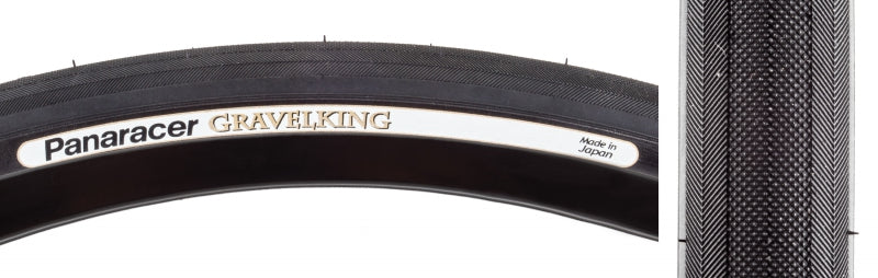 Panaracer GravelKing Slick Tire - 700 x 43 Tubeless Folding Black