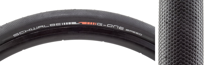 Schwalbe G-One Speed Tire - 700 x 40 Tubeless Folding BLK Evolution Line Addix SpeedGrip Super Ground E-25